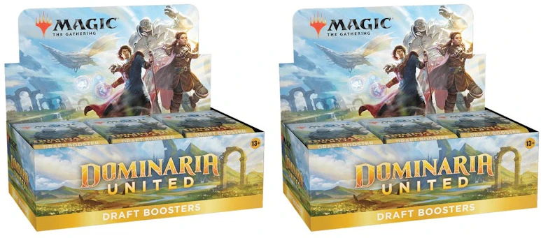 magic-the-gathering-tcg-dominaria-united-draft-booster-box-2x-lot