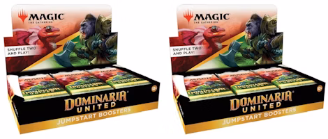 Magic: The Gathering TCG Dominaria United Jumpstart Booster Box 2x Lot Magic: The Gathering TCG Dominaria United Jumpstart Booster Box 2x Lot