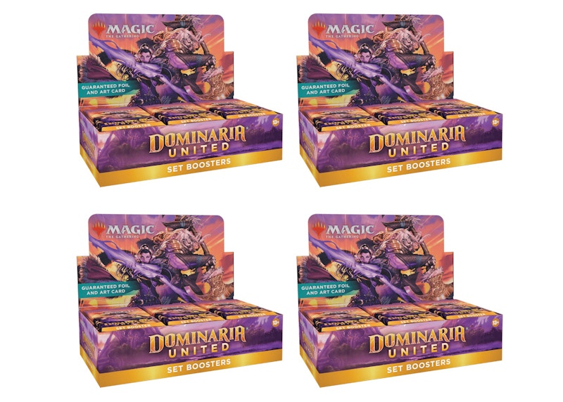 Magic: The Gathering TCG Dominaria United Set Booster Box 4x Lot