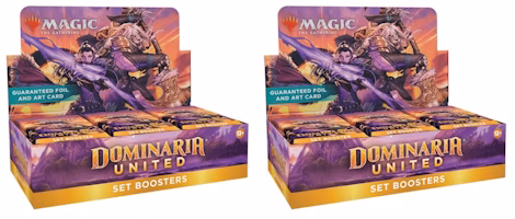 Magic: The Gathering TCG Dominaria United Set Booster Box 2x Lot Magic: The Gathering TCG Dominaria United Set Booster Box 2x Lot