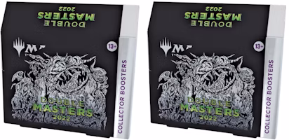 Magic: The Gathering TCG Double Masters 2022 Collector Booster Box - 4 Packs (60 Cards) 2x Lot Magic: The Gathering TCG Double Masters 2022 Collector Booster Box - 4 Packs (60 Cards) 2x Lot