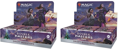 Magic: The Gathering TCG Double Masters 2022 Draft Booster Box 2x Lot Magic: The Gathering TCG Double Masters 2022 Draft Booster Box 2x Lot