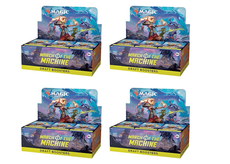 Magic: The Gathering TCG March of the Machine Draft Booster Box 4x Lot