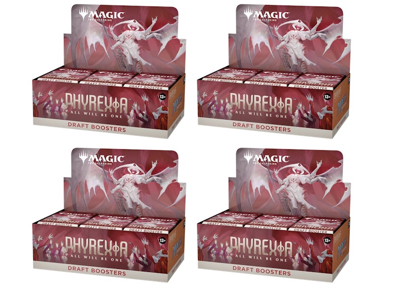 Magic: The Gathering TCG Phyrexia: All Will Be One Draft Booster Box 4x Lot