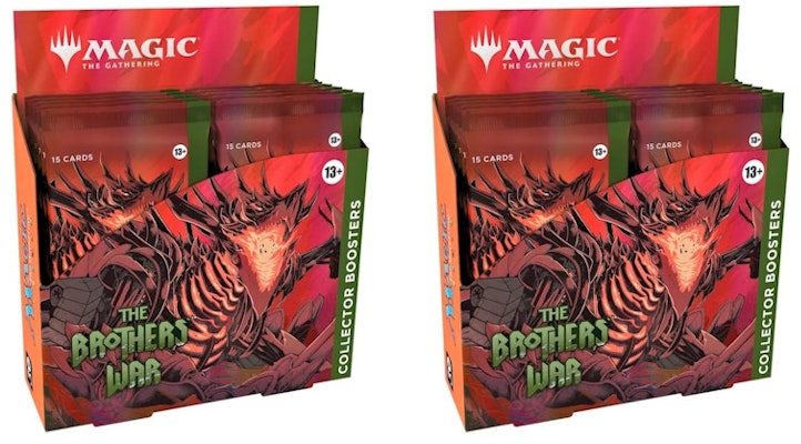 Magic: The Gathering TCG The Brothers' War Collector Booster Box 12 Packs (180 Cards) 2x Lot Buy Magic: The Gathering TCG The Brothers' War Collector Booster Box 12 Packs (180 Cards) 2x Lot