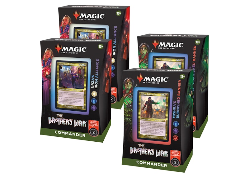 Magic: The Gathering TCG The Brothers' War Commander Deck 4x Bundle