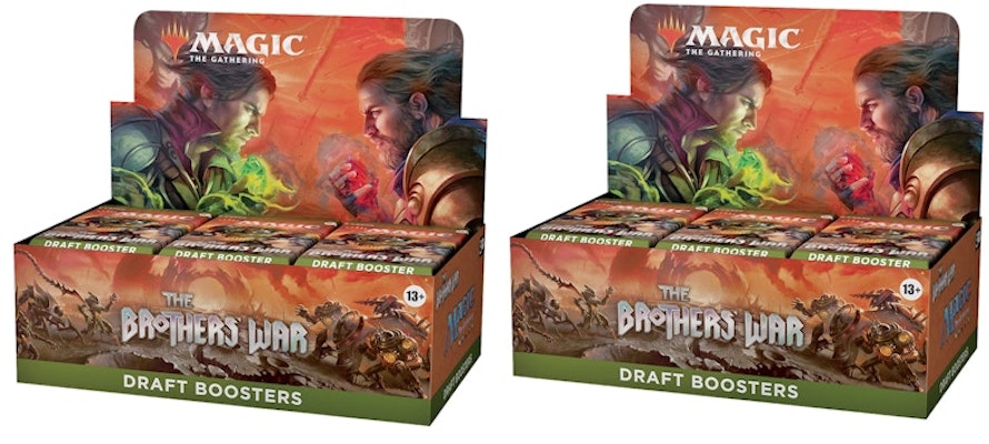 Magic: The Gathering TCG The Brothers' War Draft Booster Box 2x Lot Buy Magic: The Gathering TCG The Brothers' War Draft Booster Box 2x Lot