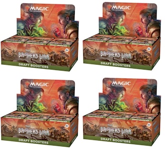Magic: The Gathering TCG The Brothers' War Draft Booster Box 4x Lot Buy Magic: The Gathering TCG The Brothers' War Draft Booster Box 4x Lot
