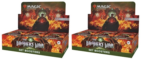 Magic: The Gathering TCG The Brothers' War Set Booster Box 2x Lot Magic: The Gathering TCG The Brothers' War Set Booster Box 2x Lot