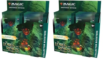 Magic: The Gathering TCG The Lord of The Rings Tales of Middle-Earth Collector Booster Box 12 Packs (180 Cards + Topper) 2x Lot Magic: The Gathering TCG The Lord of The Rings Tales of Middle-Earth Collector Booster Box 12 Packs (180 Cards + Topper) 2x Lot