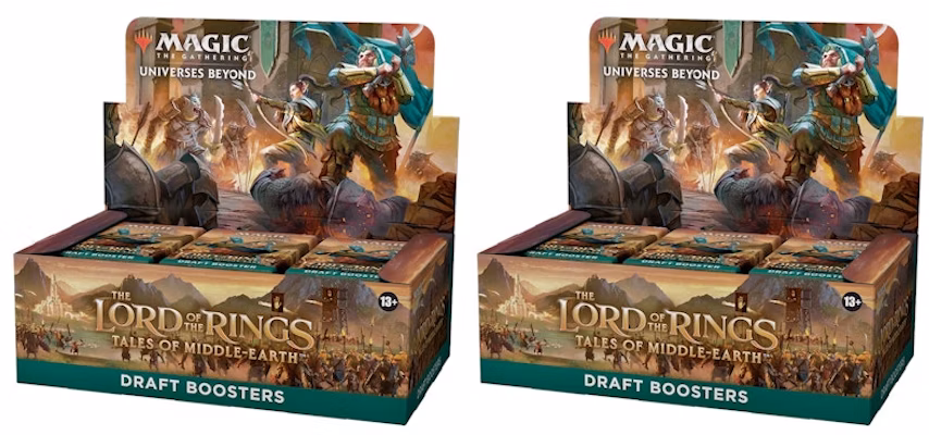 Magic: The Gathering TCG The Lord of The Rings Tales of Middle-Earth Draft Booster Box 2x Lot Buy Magic: The Gathering TCG The Lord of The Rings Tales of Middle-Earth Draft Booster Box 2x Lot