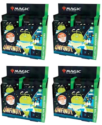 Magic: The Gathering TCG Unfinity Collector Booster Box 12 Packs (180 Cards) 4x Lot Buy Magic: The Gathering TCG Unfinity Collector Booster Box 12 Packs (180 Cards) 4x Lot