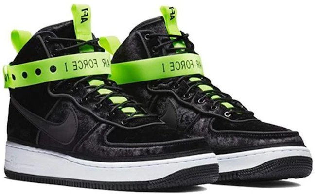 Magic Stick x Nike Air Force 1 High 'Black Velour' Hitam Velour 573967-003 Shop Magic Stick x Nike Air Force 1 High 'Black Velour' Hitam Velour 573967-003
