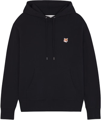 メゾンキツネ ブラックプルオーバーパーカー 無地ロゴデザイン付き LM00702KM0001-P199 Order メゾンキツネ ブラックプルオーバーパーカー 無地ロゴデザイン付き LM00702KM0001-P199