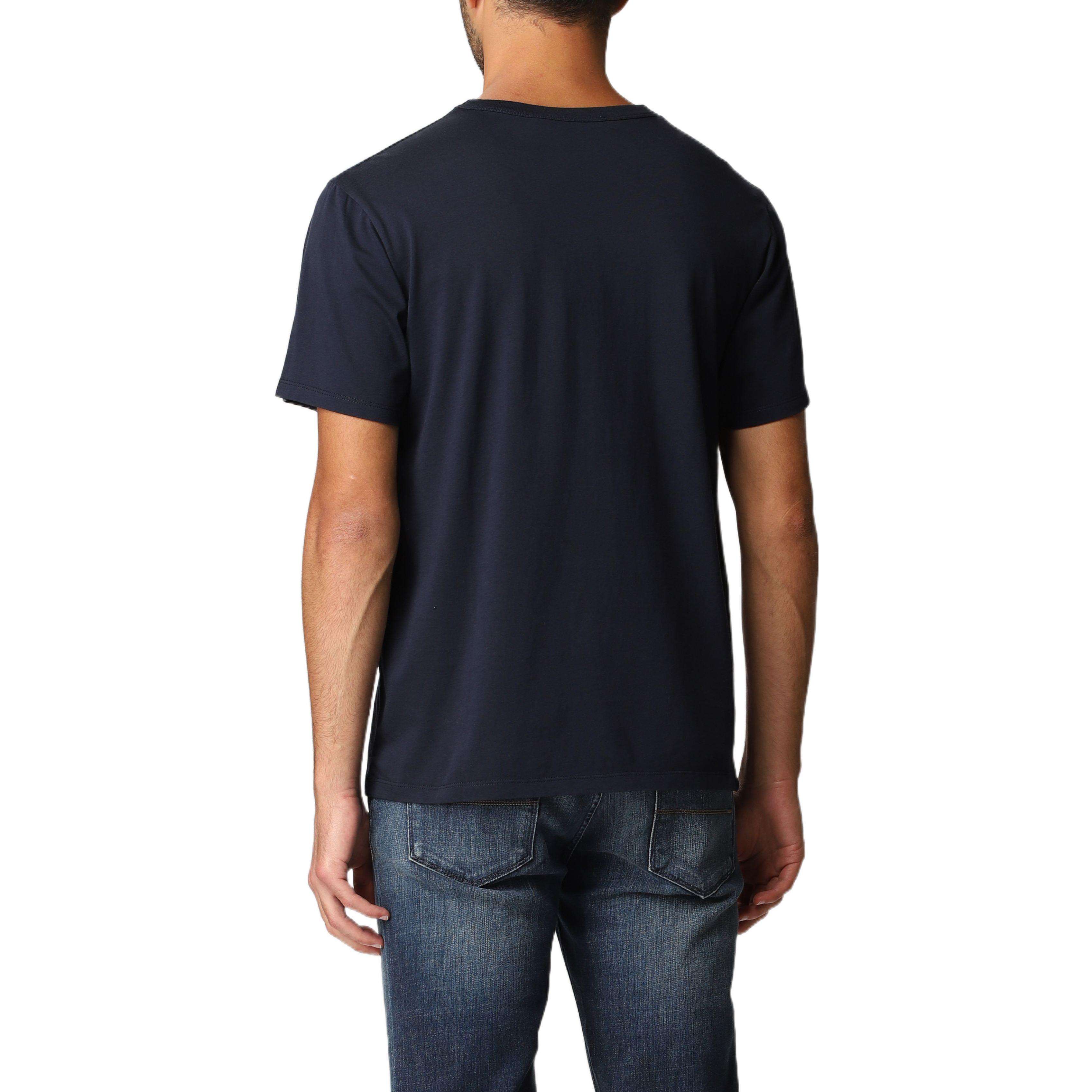 Purchase 美松狐蓝色字母印花设计圆领T恤 AM00101KJ0008-P480