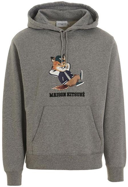 maison-kitsune-cartoon-graphic-hoodie-grey-long-sleeve-pullover-km-00307-km-0001-h1