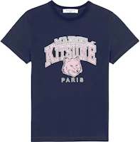 Maison Kitsune Letter Animal Graphic Short Sleeve T-Shirt Casual Style LW00104KJ0035-P480 Maison Kitsune Letter Animal Graphic Short Sleeve T-Shirt Casual Style LW00104KJ0035-P480