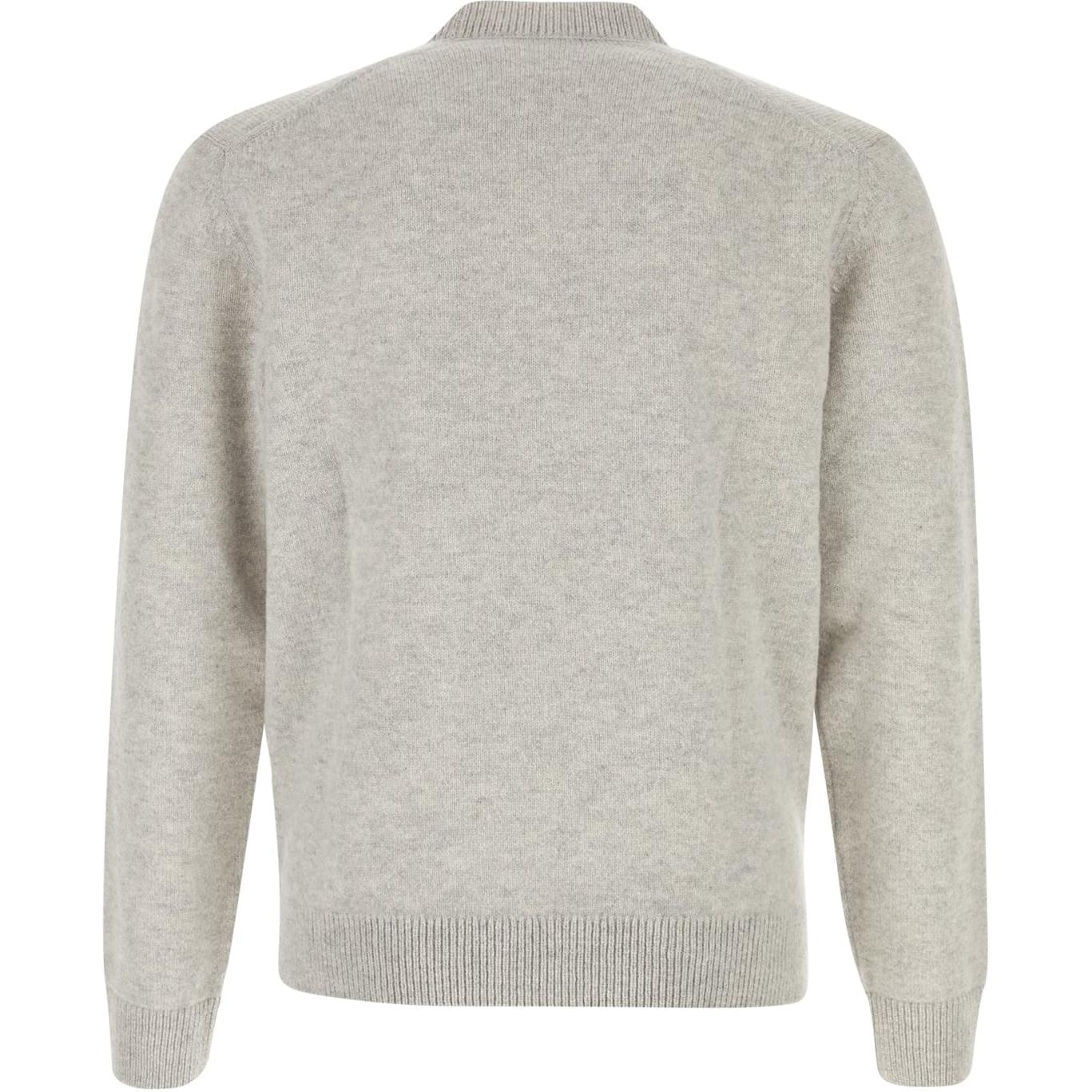 Lookbook Maison Kitsune Logo半高領灰色套頭運動衫 NM00805KT1006-H120