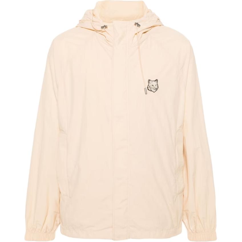 Order Maison Kitsune 米色纯色拉链连帽外套 MM02228WQ0072-P706