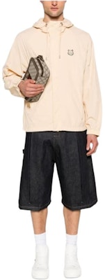 Maison Kitsune 米色纯色拉链连帽外套 MM02228WQ0072-P706 Lookbook Maison Kitsune 米色纯色拉链连帽外套 MM02228WQ0072-P706