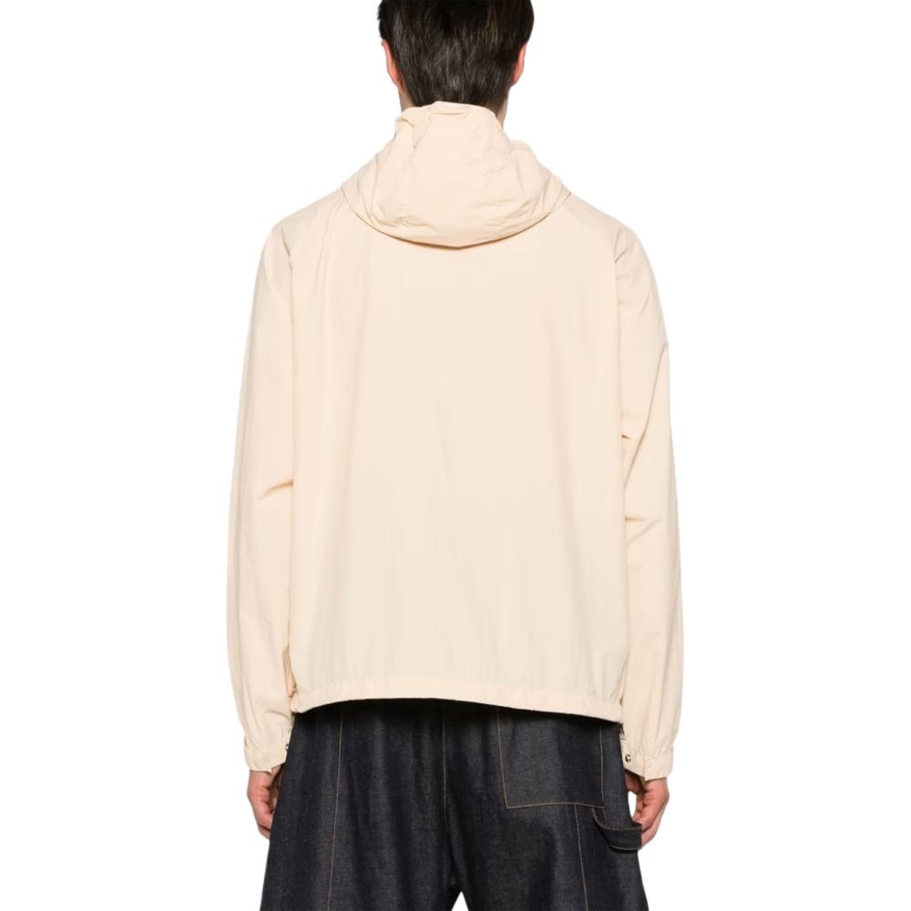 Shop Maison Kitsune 米色纯色拉链连帽外套 MM02228WQ0072-P706