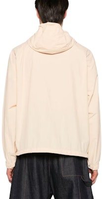 Maison Kitsune 米色纯色拉链连帽外套 MM02228WQ0072-P706 Shop Maison Kitsune 米色纯色拉链连帽外套 MM02228WQ0072-P706