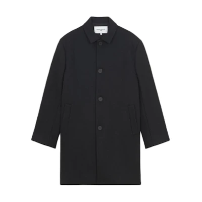 Maison Kitsune Solid Wool Blend Coat HM02214WM0001-P198
