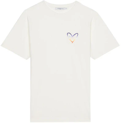 Maison Kitsune T-Shirt with Heart Fox Graphic Print Crew Neck Short Sleeve IM00142KJ0087-P101 Buy Maison Kitsune T-Shirt with Heart Fox Graphic Print Crew Neck Short Sleeve IM00142KJ0087-P101