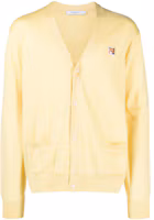 Maison Kitsune V-Neck Solid Color Knit Sweater GU00542KT1036-P724 Maison Kitsune V-Neck Solid Color Knit Sweater GU00542KT1036-P724