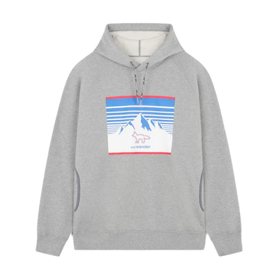 Maison Kitsune BACK TO FW22 Logo Embroidered Crewneck Sweatshirt Beige Mens JM00337KM0019-P701