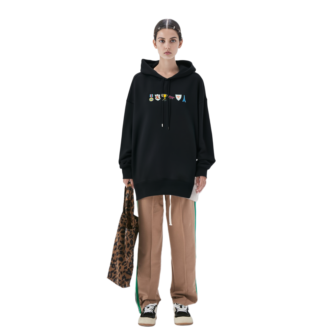 Sizing Maison Kitsune 徽章印花連帽上衣 男女款 LM00712KM0001-P199