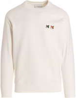 Maison Kitsune Beige Pullover Sweatshirt with Pointed Collar Long Sleeves FM00358KM0002P700 Maison Kitsune Beige Pullover Sweatshirt with Pointed Collar Long Sleeves FM00358KM0002P700