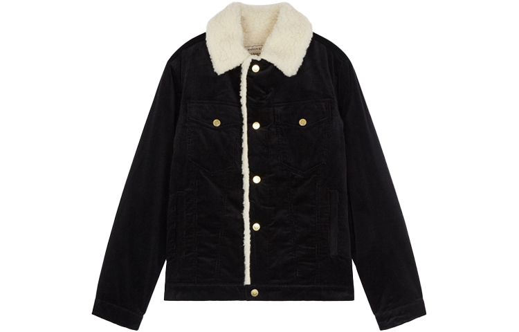 Maison Kitsune Black Crewneck Logo Printed Loose-Fit Sweatshirt for Men 134526771525831-78