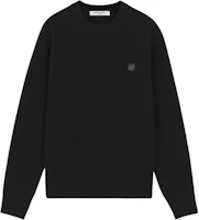 Order 메종 키츠네 블랙 폭스 패치 오버사이즈 크루넥 니트 스웨터 FW24 NM00805KT1006-P199