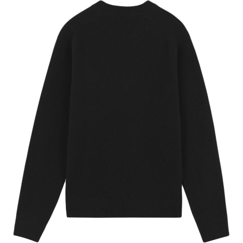 Lookbook 美松狐牌黑色狐狸标志宽松版型针织毛衣 FW24 NM00805KT1006-P199