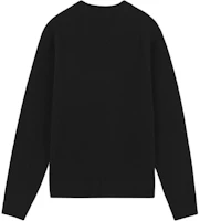 Lookbook 메종 키츠네 블랙 폭스 패치 오버사이즈 크루넥 니트 스웨터 FW24 NM00805KT1006-P199