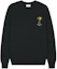 Order Maison Kitsune Black Logo Printed Crewneck Oversized Sweatshirt LM00312KM0307-P199