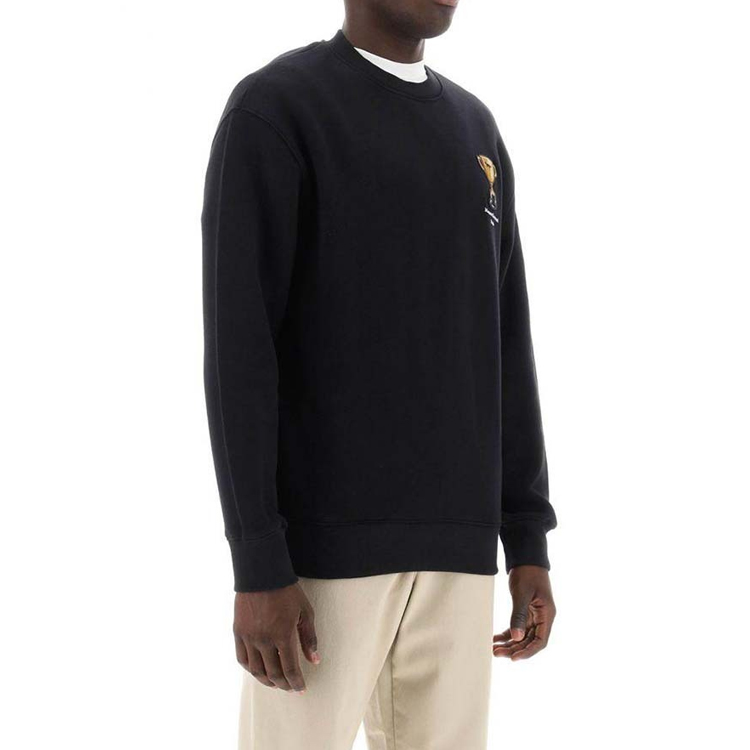 Sizing Maison Kitsune Black Logo Printed Crewneck Oversized Sweatshirt LM00312KM0307-P199