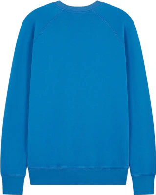 Maison Kitsune Blue Solid Color Crewneck Long Sleeve Sweatshirt LM00306KM0001-P462 Lookbook Maison Kitsune Blue Solid Color Crewneck Long Sleeve Sweatshirt LM00306KM0001-P462