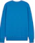 Lookbook Maison Kitsune Blue Solid Color Crewneck Long Sleeve Sweatshirt LM00306KM0001-P462