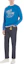 Shop Maison Kitsune Blue Solid Color Crewneck Long Sleeve Sweatshirt LM00306KM0001-P462