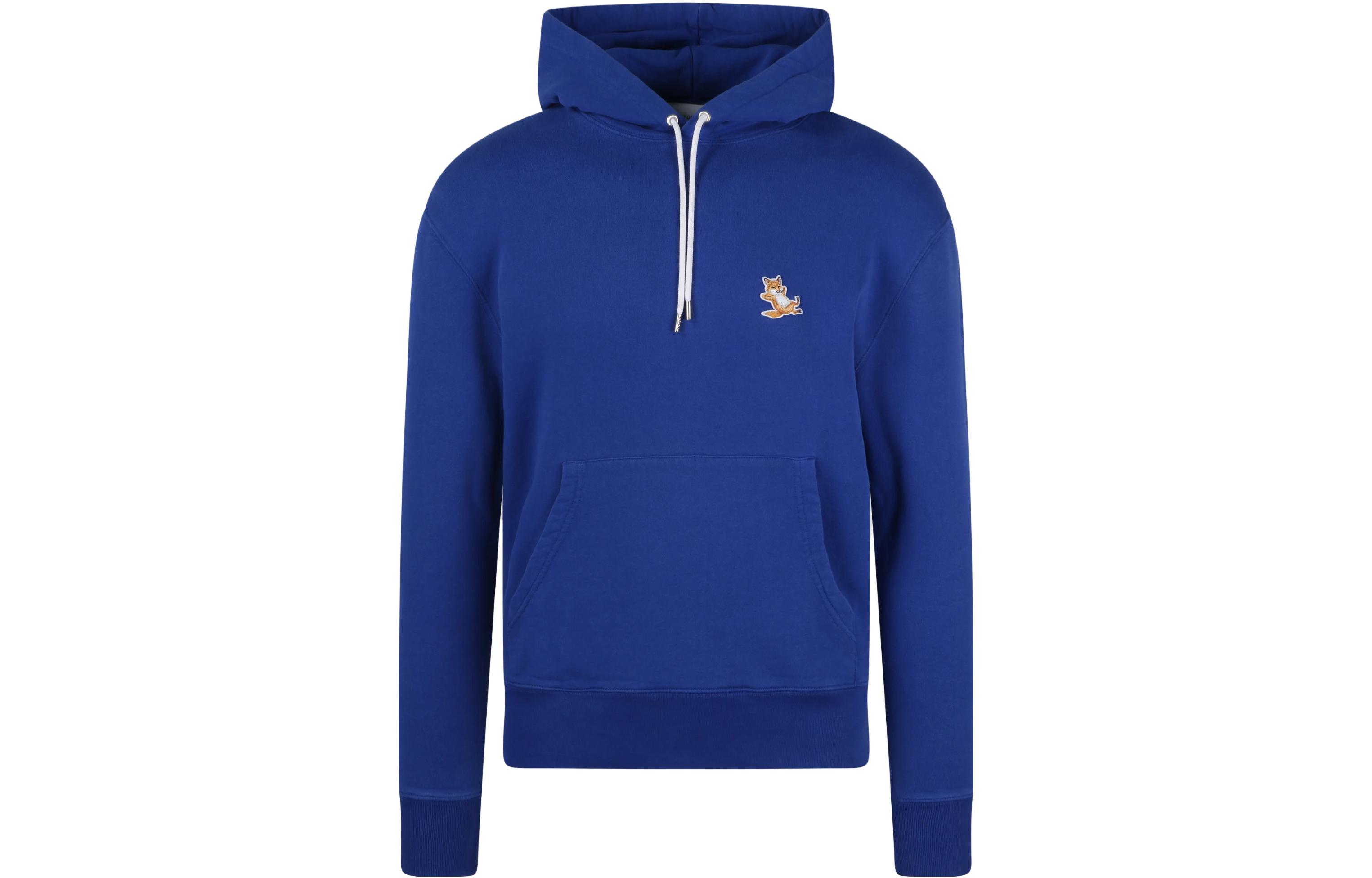 Maison Kitsune Bold Fox SS24 Brown Oversized Hoodie with Fox Embroidery MM00713KM0307-P358