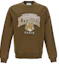 Order Maison Kitsune Brown Crewneck Sweatshirt with Solid Logo Print Design LM00305KM0001P360