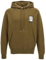 Maison Kitsune Brown Solid Color Hoodie Pullover Long Sleeve Fit LM00709KM0307-P360 Maison Kitsune Brown Solid Color Hoodie Pullover Long Sleeve Fit LM00709KM0307-P360