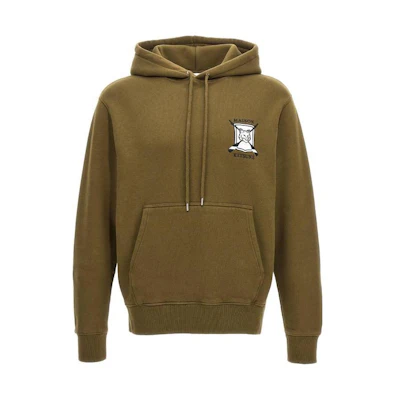 Maison Kitsune CAFE KITSUNE Colorblock Oversized Crewneck Sweatshirt Beige SPCKSMU00301-M159