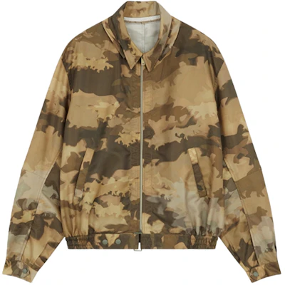 Maison Kitsune Jaket Camouflage Logo Print Drawstring Collar - Camo EM02216WQ4004-KHP Buy Maison Kitsune Jaket Camouflage Logo Print Drawstring Collar - Camo EM02216WQ4004-KHP