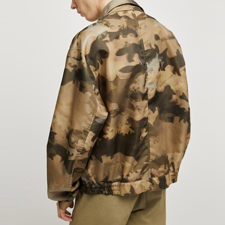 Details for Maison Kitsune Jaket Camouflage Logo Print Drawstring Collar - Camo EM02216WQ4004-KHP