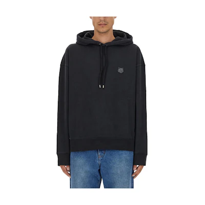 Maison Kitsune Chillax Fox Crewneck Sweatshirt Navy Blue Unisex Animal Print SS24 FM00322KM0001-P480