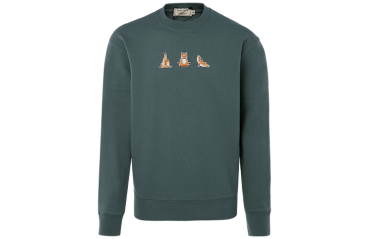 Maison Kitsune Classic Fox Logo Crewneck Sweatshirt FM00322KM0001-NAVY
