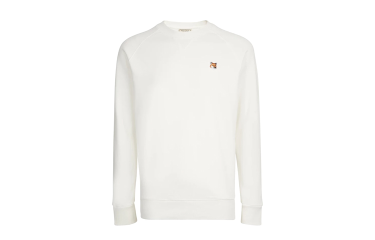 Maison Kitsune Double Fox Head Hoodie Unisex Grey EU00353KM0001-GRM